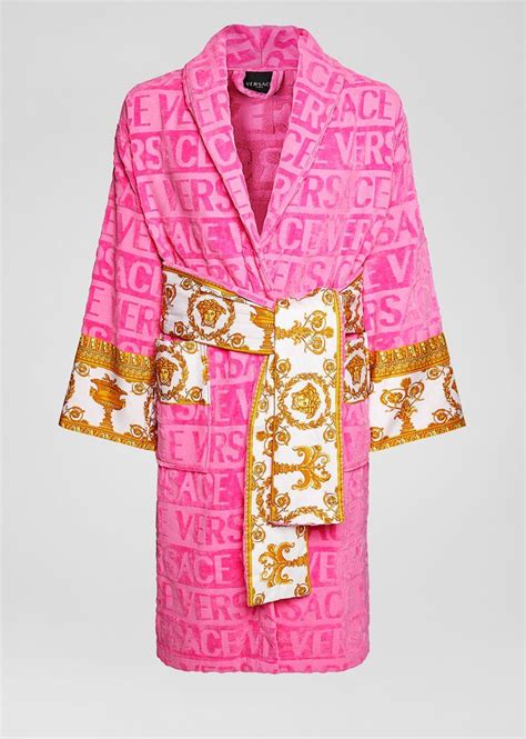 pink versace robe womens|versace hot pink robe.